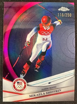 2026 TOPPS CHROME US WINTER OLYMPICS PINK REFRACTOR SPs /250 -PICK FROM LIST!