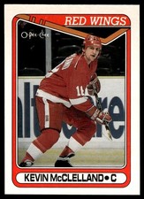 1990-91 O-Pee-Chee Kevin McClelland Detroit Red Wings #389
