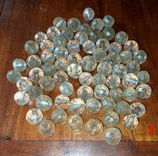 LOT PAMPILLES PERLES CRISTAL LUSTRE SUSPENSION ANCIENNES