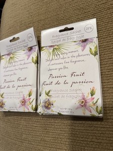 SET OF 2 PASSION FRUIT 4 pc Scented Sachet Drawer Bags Fresh Scent Air Freshener