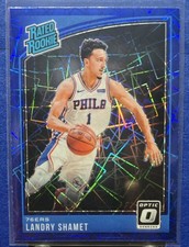 2018-19 Panini Donruss Optic - Rated Rookie Landry Shamet #158 Blue Velocity