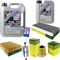 Inspektionskit Filter Liqui Moly ÖL 6L 5W-30 FüR Opel Vectra C Signum Vauxhall