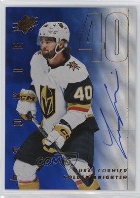 2024-25 SPx Rookies Blue Auto 95/199 Lukas Cormier #135 Rookie Auto RC 1u0u
