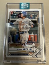 2024 Topps Archives Signature Series Bobby Witt Jr Auto /26 2021 Bowman Buyback
