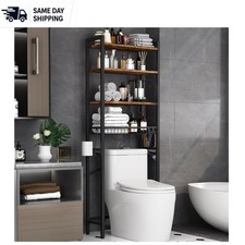 Sturdy Over-The-Toilet Organizer with Adjustable Shelves Rust-Resistant Finish