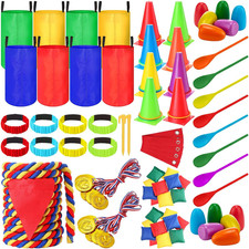 70 Pcs Potato Sack Race Bags for Kids, Outdoor Field Day Game Sack Race Bags f