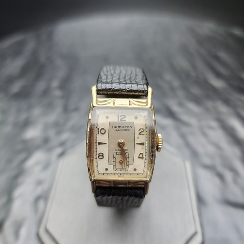 Vintage Hamilton Illinois Incabloc Watch, Keeps Good Time GF Classic Style