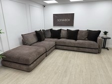 DFS Devine Corner Sofa In Chocolate
