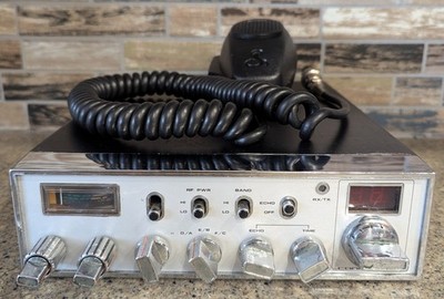 Connex 3300 Mobile CB Radio & Cobra CA 73 Handheld Microphone Untested 