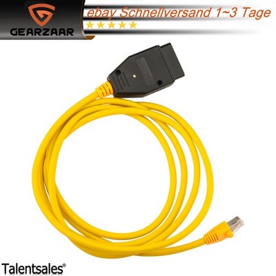ENET Ethernet Interface Passend für BMW Interface Codierung RJ45 OBD Kabel 2M