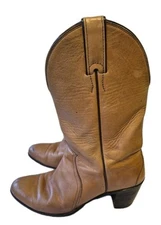 VTG  Justin Cowgirl boot Women's Size 8 B Style 4417 Honey Brown