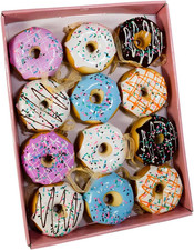 Kurt Adler Donut Ornaments Set of 12 , 2.75-Inch, Christmas