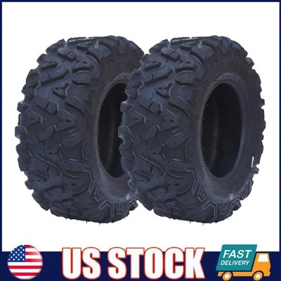 2-Pack ATV Tires 25x10-12 6PR All-Terrain 25x10x12 Off-Road Mud Tires, Tubeless