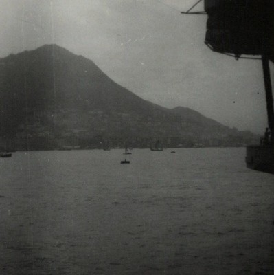 Hong Kong's Victoria Harbour 1953 Estate Found Photo CHINA Mountain Island VTG.