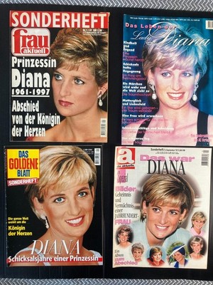 die aktuelle GOLDENES BLATT 4x LADY DI SPECIAL Englands Rose FAREWELL 1997