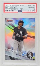 2017 Bowman Best Refractor ELOY JIMENEZ RC CARD PSA 10 GEM MINT