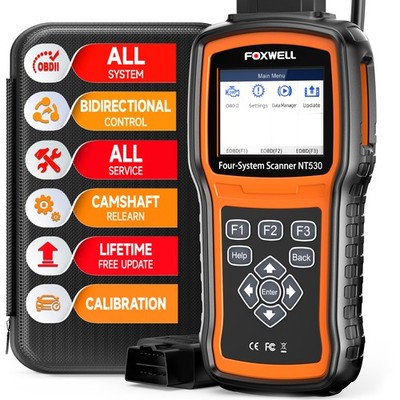 FOXWELL NT530 Plus For Benz OBD2 Scanner All System Car Diagnostic Tool ABS SRS