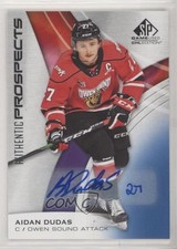 2019-20 Upper Deck SP Game Used CHL Edition Blue Auto Aidan Dudas #51 Auto 3vx
