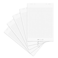 Flipchart Papier, kariert, 20 Blatt je Block, 70 g/m², 5 Stück