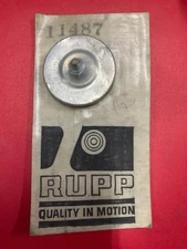 Rupp OEM VINTAGE MiniBike #11487 REAR SEAT REFLECTOR RED 1970-72, NEW 1-3/4"
