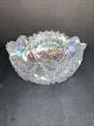 carnival glass sawtooth edge bowl vintage.  7 Inches