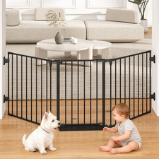 29.4-78" Extra Wide Baby Gate, Long Dog Gates Indoor for Doorways Stairs, Essent