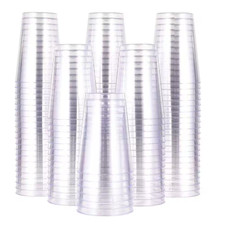3.1 In. Clear Transparent Disposable Plastic Cups Disposable Tableware Party Gla