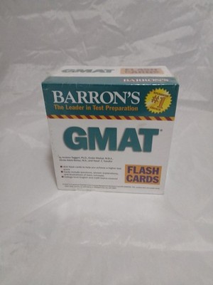 NEW Barron's GMAT Flash Cards by Yusuf Yusufov, Hinda Barlaz, Ender Markal!