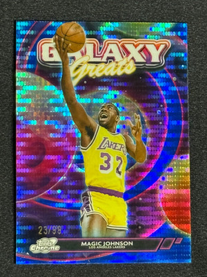 2025-26 TOPPS CHROME COSMIC BLUE MOON GALAXY GREATS MAGIC JOHNSON /99 #GG-30