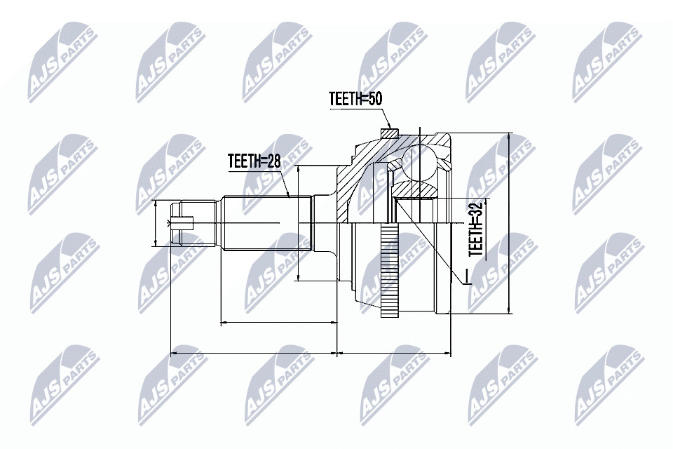Fits NTY NPZ-HD-032 OUTER CV JOINT ⭐UK Stock⭐ - Image 2
