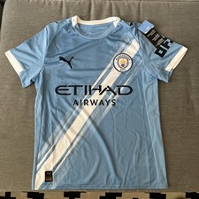 Officially Licensed Puma Manchester City 25/26 Home Jersey $79 Youth Large