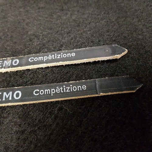 Cinghie "MILREMO COMPETIZIONE" In Pelle Nera (Rif 04)