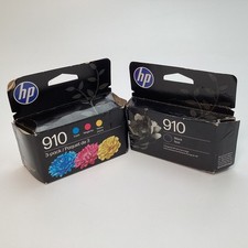 Genuine HP 910 Black Color 3-Pack Ink Cartridges - Exp 12/2027 - 4 Pack NOT XL