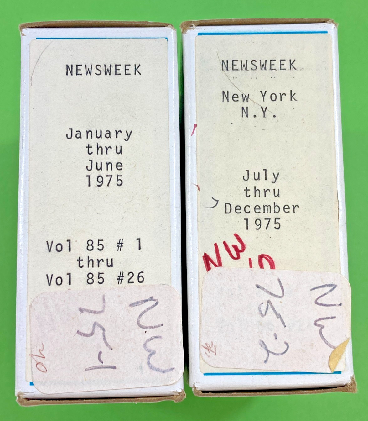 1975 Newsweek Magazine On MicroFilm ~ Like a time capsule on film.