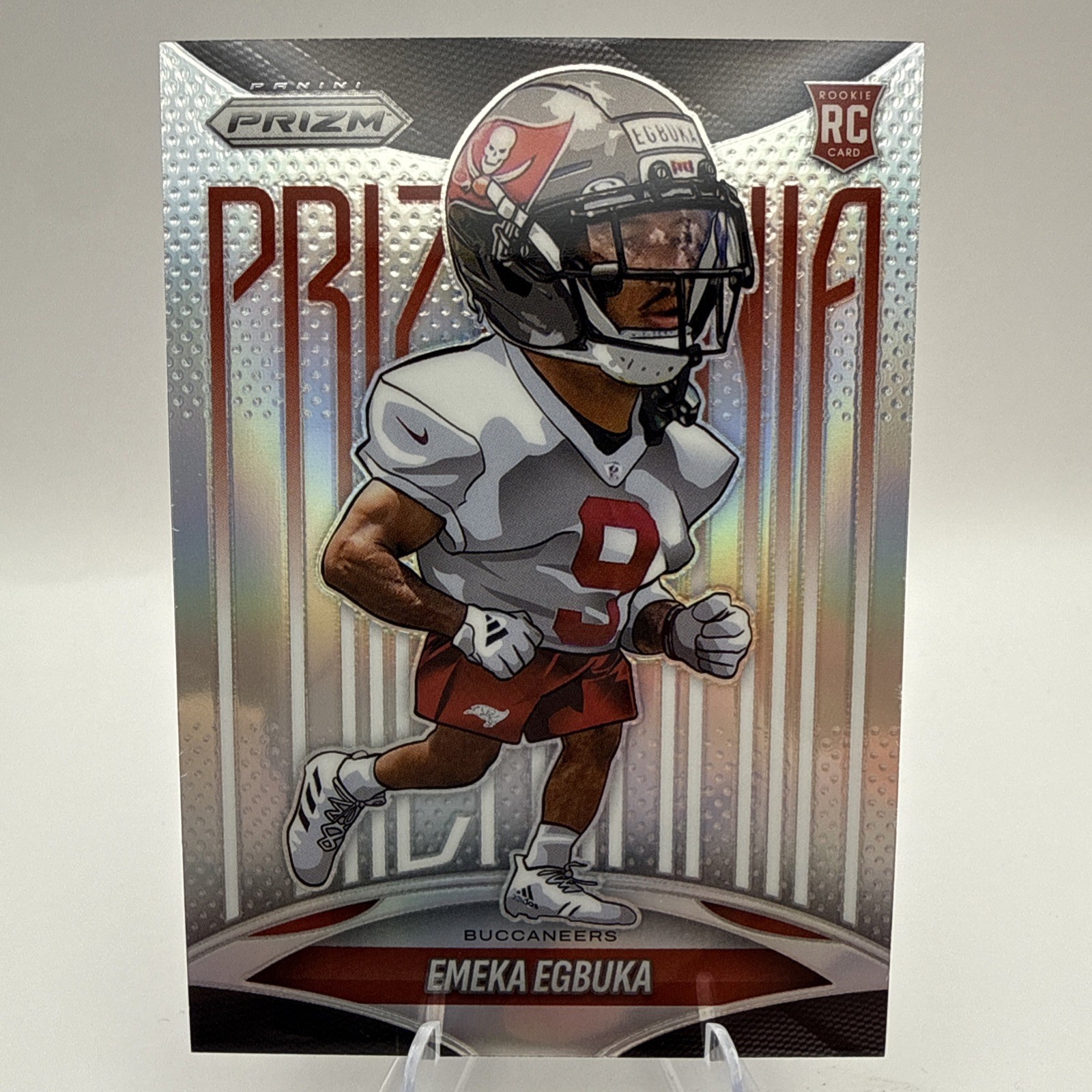 2025 Panini Prizm Emeka Egbuka Rookie Prizmania #28 Buccaneers CASE HIT SSP