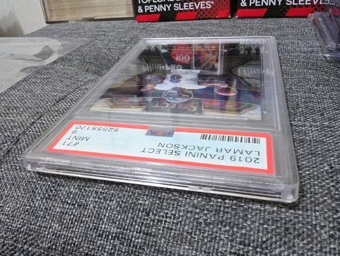 2019 Panini Select - Concourse Lamar Jackson #71 PSA 9 view 5