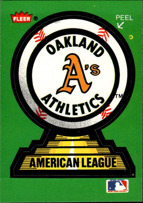 1987 Fleer #NNO Oakland Athletics Oakland Athletics