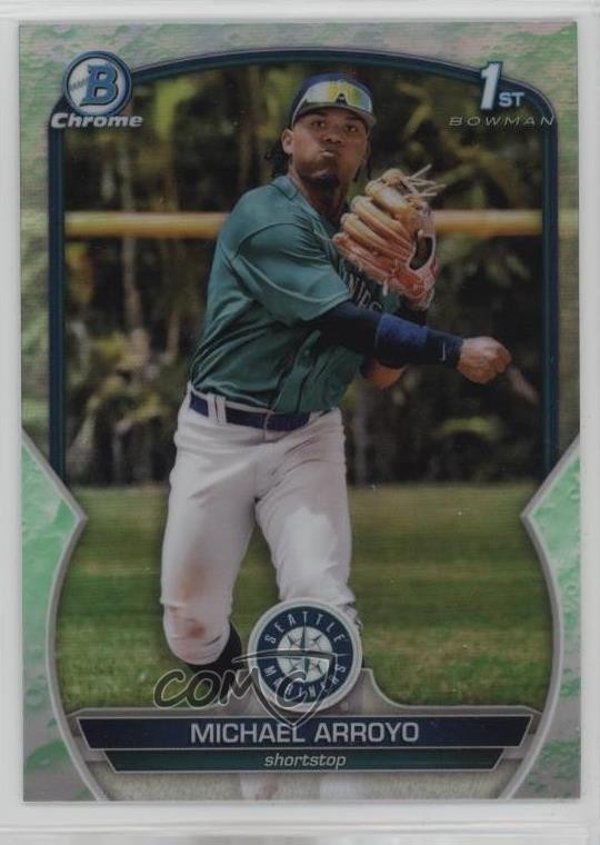 2023 Bowman Chrome Prospects Lunar Glow Refractor Michael Arroyo #BCP-63 0q37