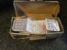 LITHONIA LIGHTING 219VN3 2-LIGHT LED WHITE EMERGENCY UNIT w/ADJUSTABLE OPTICS