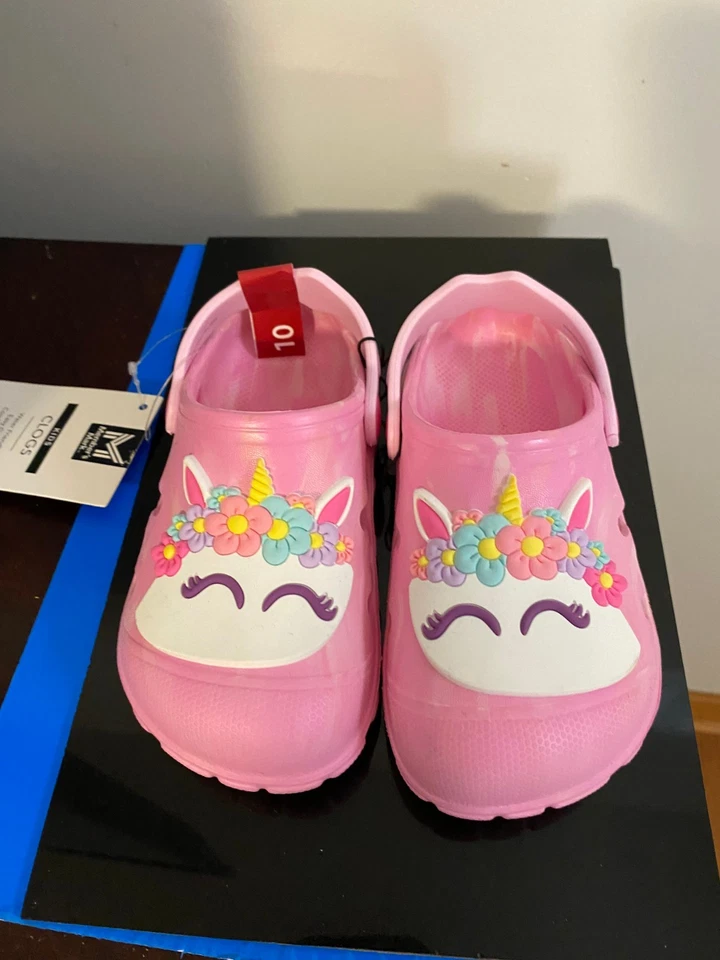NUEVAS SANDALIAS ZUECO MARCA MIEMBRO TALLA 10 NIÑA PEQUEÑA Foto 4 de 4