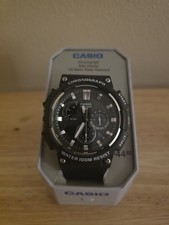 Casio Chronograph MCW200H-1ATN 100 Meter WR, Black Resin, Date, BRAND NEW 