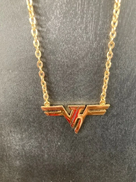 Collectible Van Halen Gold Tone Exact Replica Necklace 1980 Production - Image 3 of 3