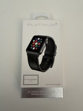 Brand New Apple Watch 42mm Black Classic Buckle Band Genuine Leather Band