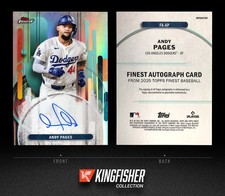 Andy Pages 2025 Topps Finest Autograph Refractor #FA-AP Los Angeles Dodgers