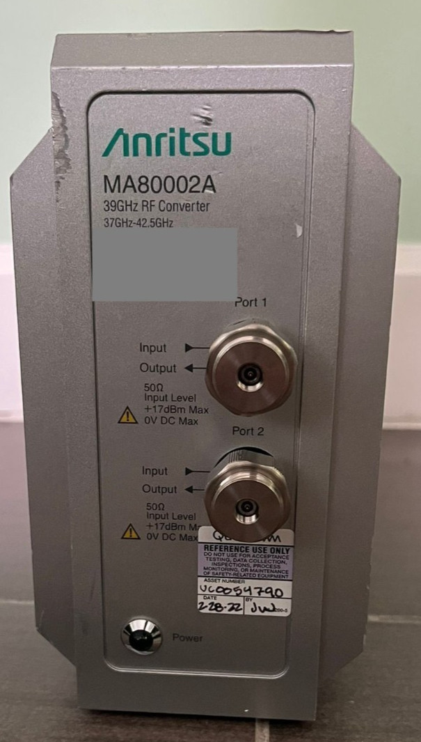 Anritsu MA80002A 39GHz RF Converter 37-42.5GHz for MT8000A Radio Test Station