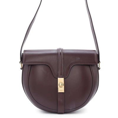 CELINE Busas 16 Seize Shoulder Bag Leather Bordeaux 189193