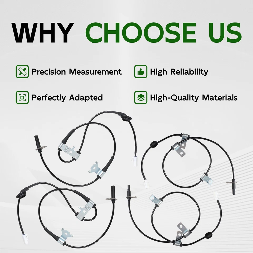 4 x ABS Wheel Speed Sensor Rear Front Fits for 2006-2013 Grand Vitara Suzuki - Image 2 of 4