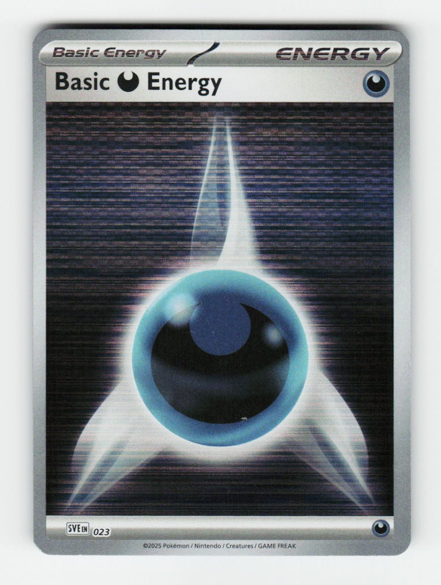 Basic Darkness Energy SVE: Scarlet & Violet Energies 023 Pokemon Common Rever...