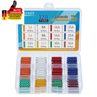 Aukenien 8 Values 120Pcs Torpedosicherungen 5A 8A 10A 16A 20A 25A 30A 40A Torped