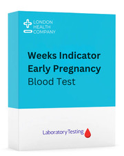 Weeks Indicator Pregnancy Blood Test (HCG) with Laboratory Analysis & Report